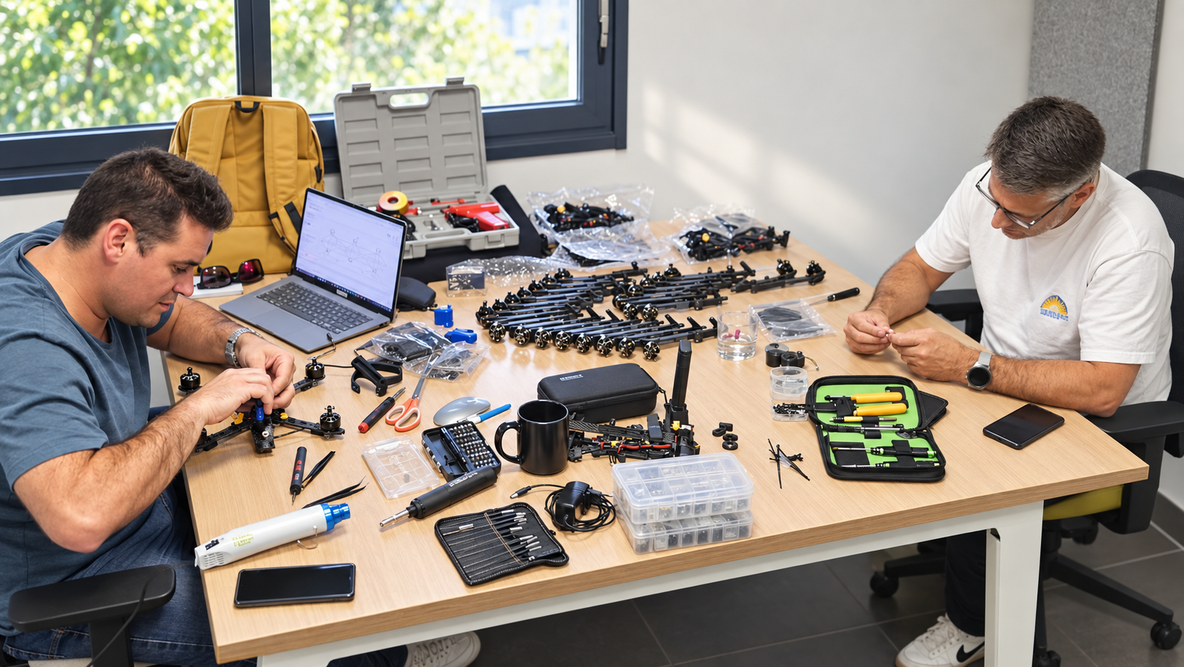 Assemblage de drones cibles dans l'atelier Drone Target