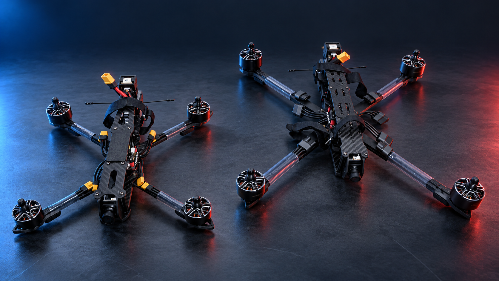 Deux drones cibles FPV Drone Target présentés en studio